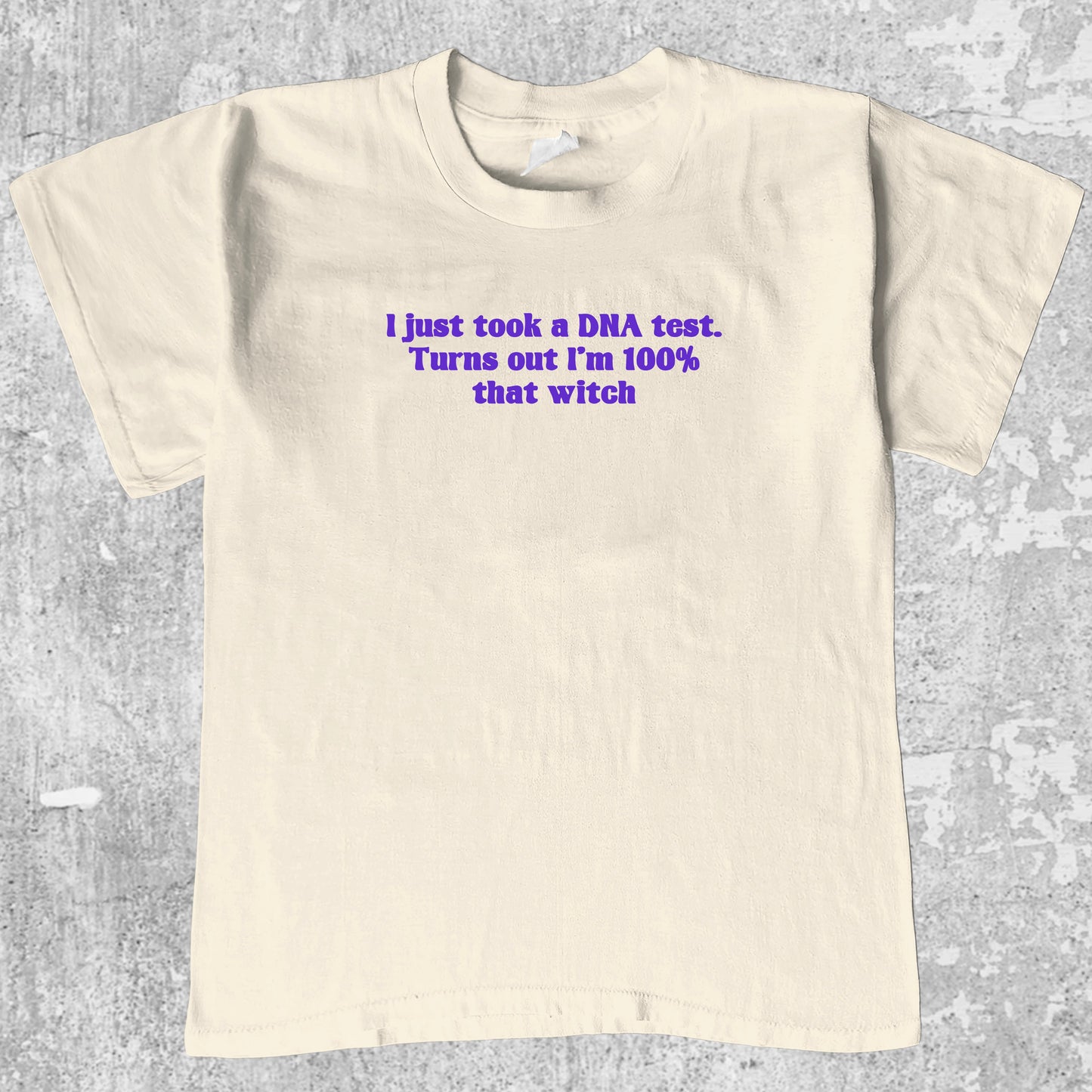 100 percent Witch graphic tee with funny halloween print, funny and Vintage graphic. Perfect for halloween gifts. Cream shirt.