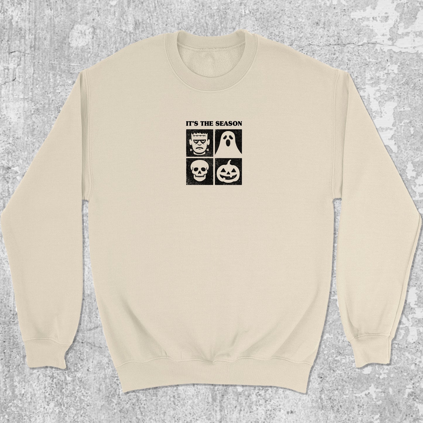 It's the season graphic sweatshirt with bold and humorous print, warm and cozy graphic for everyday wear. Perfect gifts for friends and family. Natural pullover.