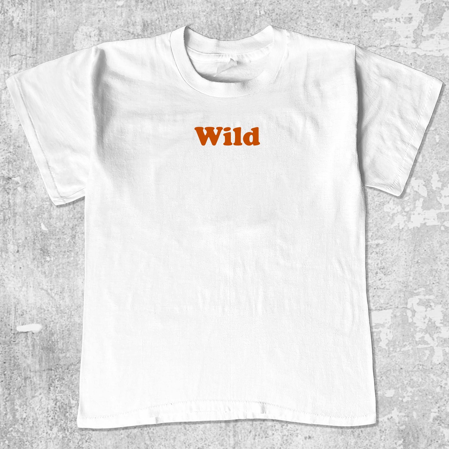 Wild graphic tee with bold and humorous print, funny and trendy graphic. Perfect for adults and gift-giving. White shirt.