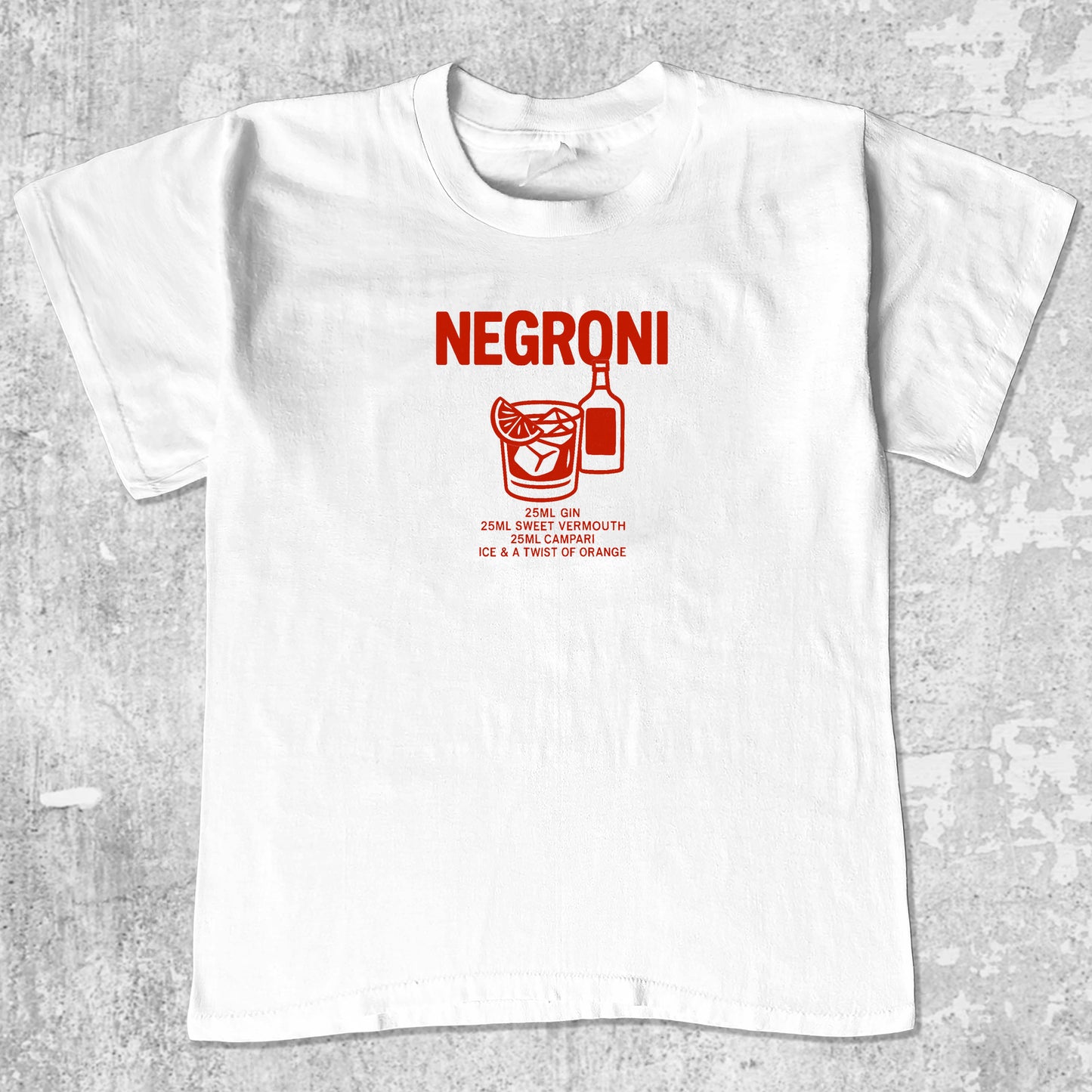 Negroni Cocktail unisex graphic t-shirt. Vintage trending meme tee. Funny and unique graphic tees. Negroni Cocktail graphi tee White 1