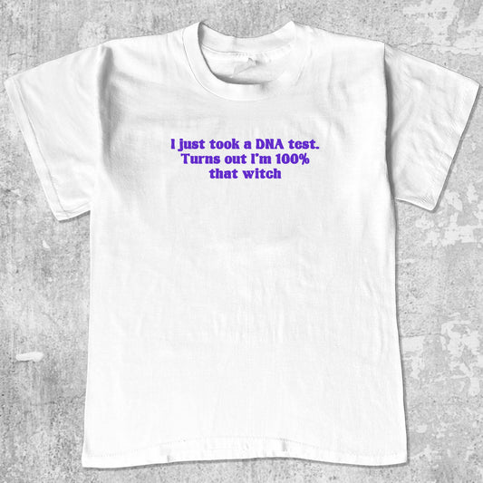 100 percent Witch graphic tee with funny halloween print, funny and Vintage graphic. Perfect for halloween gifts. White shirt.